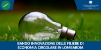 Bando Innovazione delle filiere di economia circolare in Lombardia
