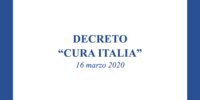 Comunicato stampa, Decreto "Cura Italia"