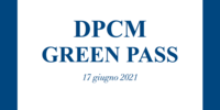 DPCM "Green Pass"