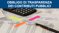 Obbligo di trasparenza dei contributi pubblici