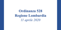 Regione Lombardia, Ordinanza 528