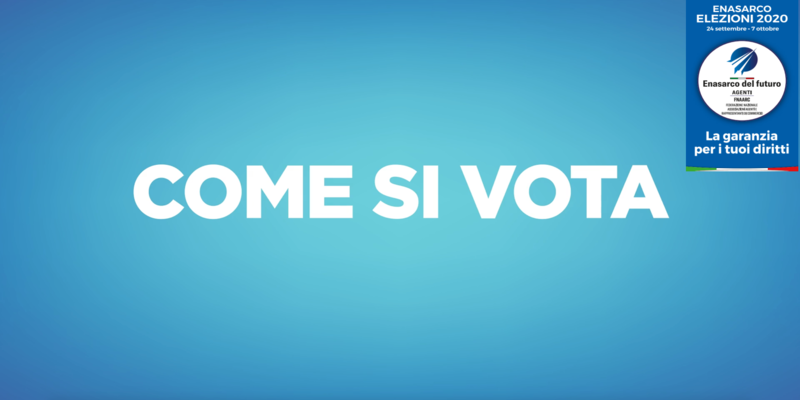 enasarco agenti come si vota