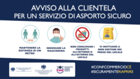 Locandina servizio da asporto
